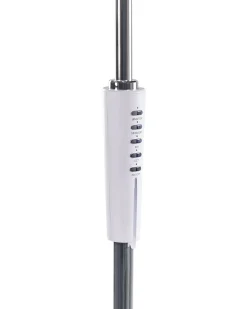 Sale Beliani Lampada da terra a LED ANDROMEDA con dimmer Metallo Bianco Bianco Argento Nero