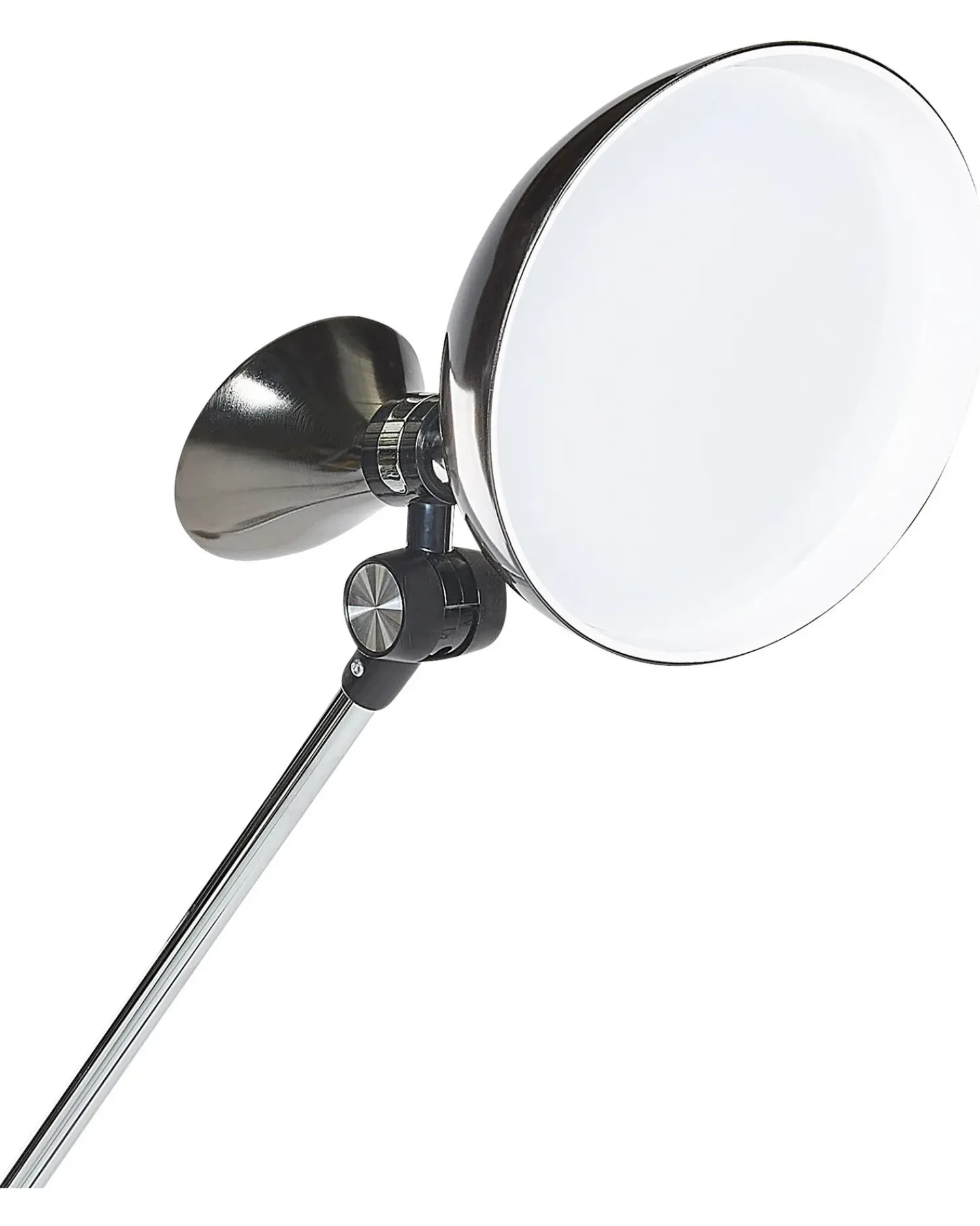 Sale Beliani Lampada da terra a LED ANDROMEDA con dimmer Metallo Argento Argento Nero