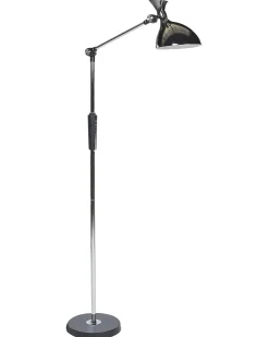 Sale Beliani Lampada da terra a LED ANDROMEDA con dimmer Metallo Argento Argento Nero
