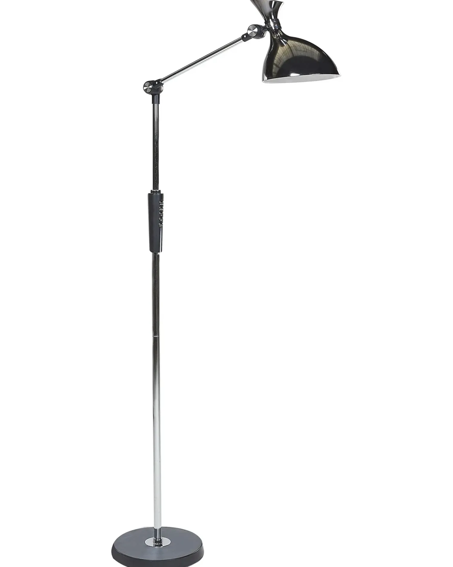 Sale Beliani Lampada da terra a LED ANDROMEDA con dimmer Metallo Argento Argento Nero