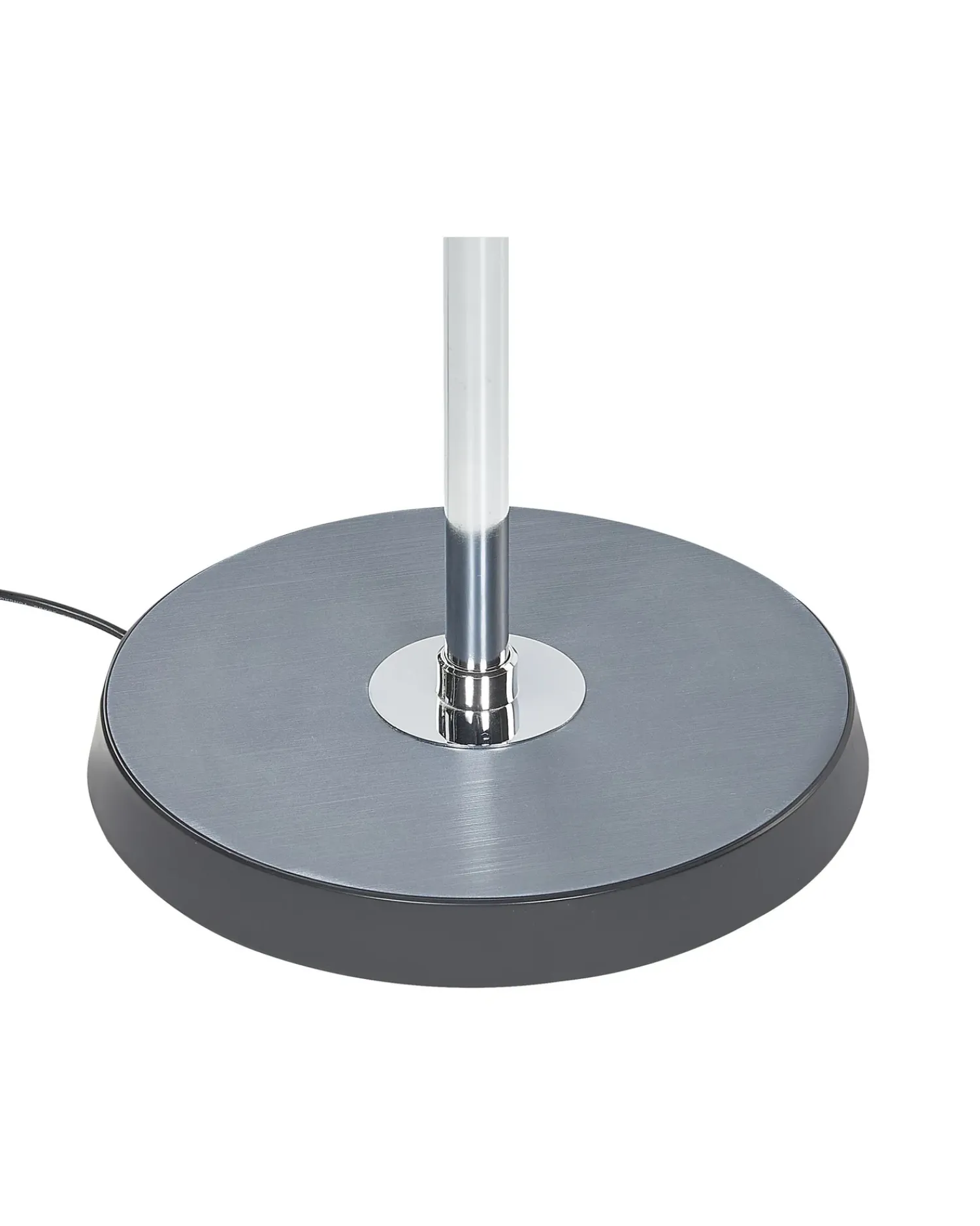 Sale Beliani Lampada da terra a LED ANDROMEDA con dimmer Metallo Argento Argento Nero