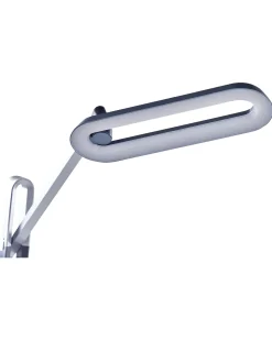Sale Beliani Lampada da terra a LED AQUARIUS con dimmer Metallo Grigio scuro Grigio Nero