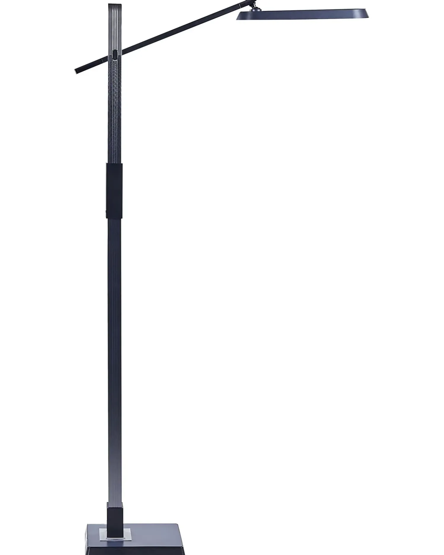 Sale Beliani Lampada da terra a LED AQUARIUS con dimmer Metallo Grigio scuro Grigio Nero