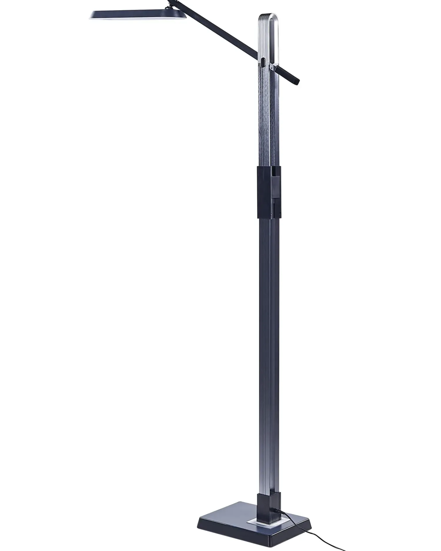 Sale Beliani Lampada da terra a LED AQUARIUS con dimmer Metallo Grigio scuro Grigio Nero