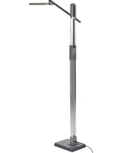 Online Beliani Lampada da terra a LED AQUARIUS con dimmer Metallo Argento Argento Nero