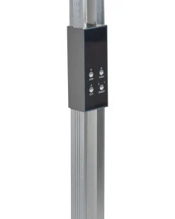 Online Beliani Lampada da terra a LED AQUARIUS con dimmer Metallo Argento Argento Nero