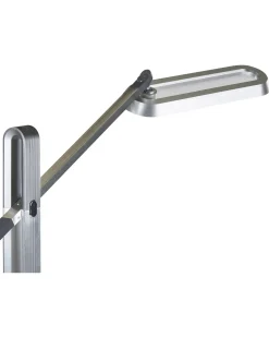 Online Beliani Lampada da terra a LED AQUARIUS con dimmer Metallo Argento Argento Nero