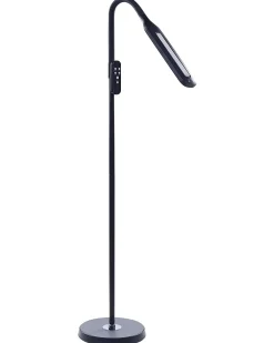Discount Beliani Lampada da terra a LED ARIES con telecomando con dimmer Metallo Nero