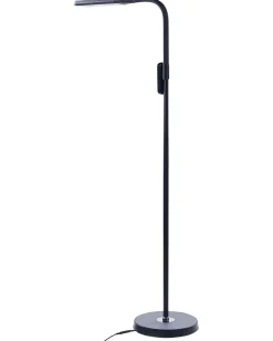 Discount Beliani Lampada da terra a LED ARIES con telecomando con dimmer Metallo Nero