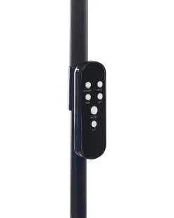 Discount Beliani Lampada da terra a LED ARIES con telecomando con dimmer Metallo Nero