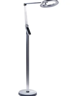 Outlet Beliani Lampada da terra a LED CARINA con dimmer Metallo Argento
