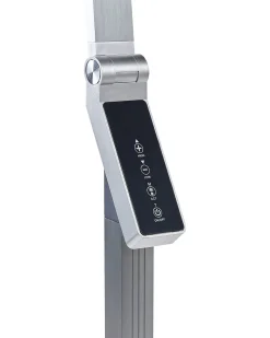 Outlet Beliani Lampada da terra a LED CARINA con dimmer Metallo Argento
