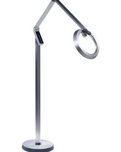 Outlet Beliani Lampada da terra a LED CARINA con dimmer Metallo Argento