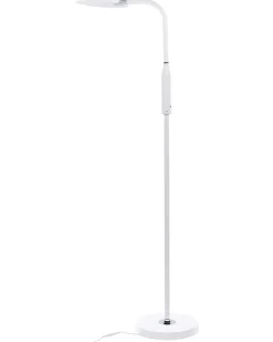 Beliani Lampada da terra a LED CASSIOPEIA con dimmer Metallo Bianco