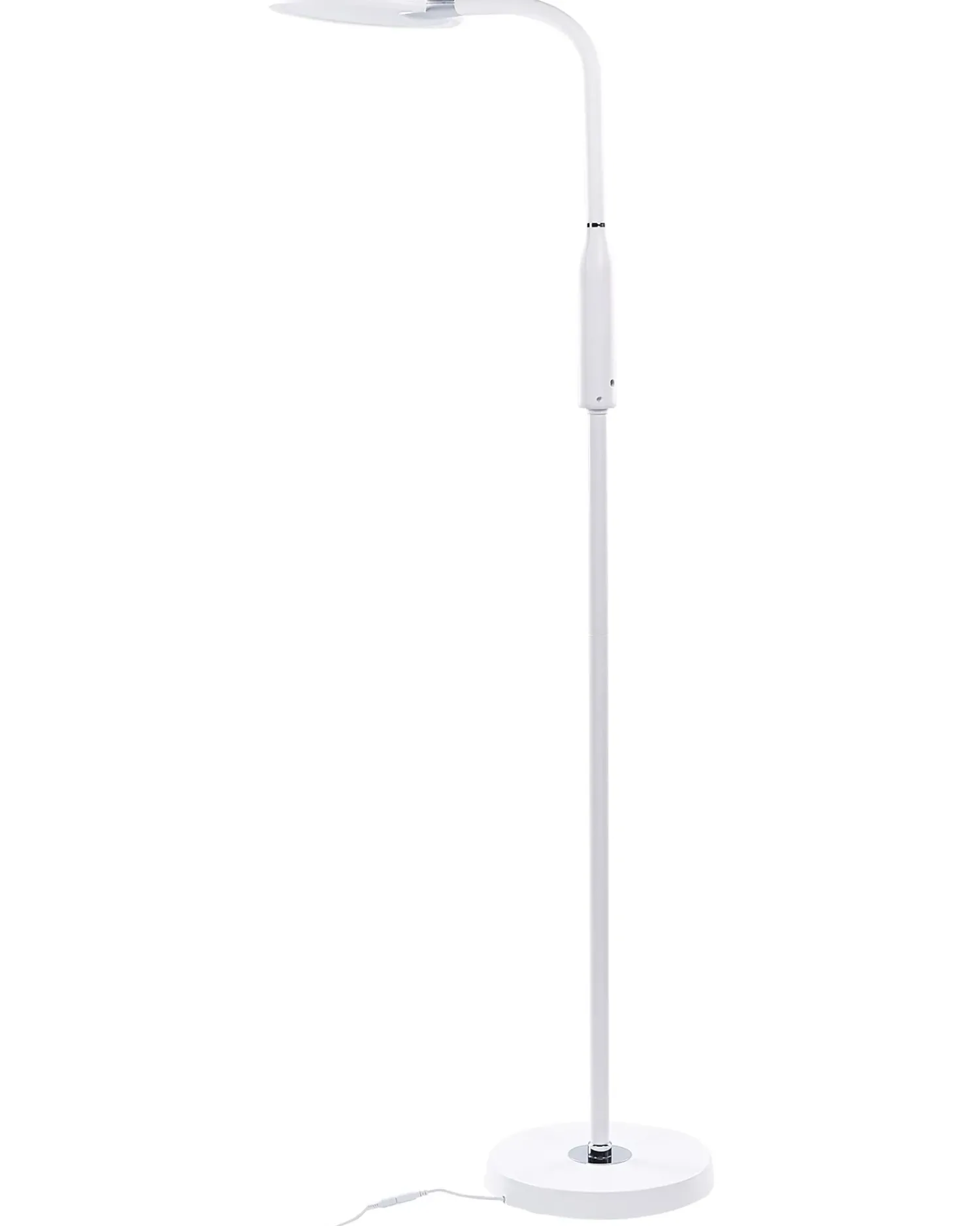 Beliani Lampada da terra a LED CASSIOPEIA con dimmer Metallo Bianco