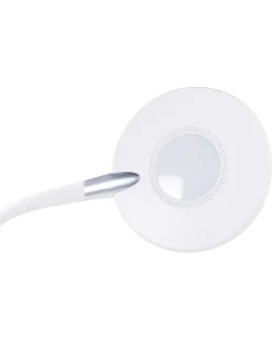 Beliani Lampada da terra a LED CASSIOPEIA con dimmer Metallo Bianco