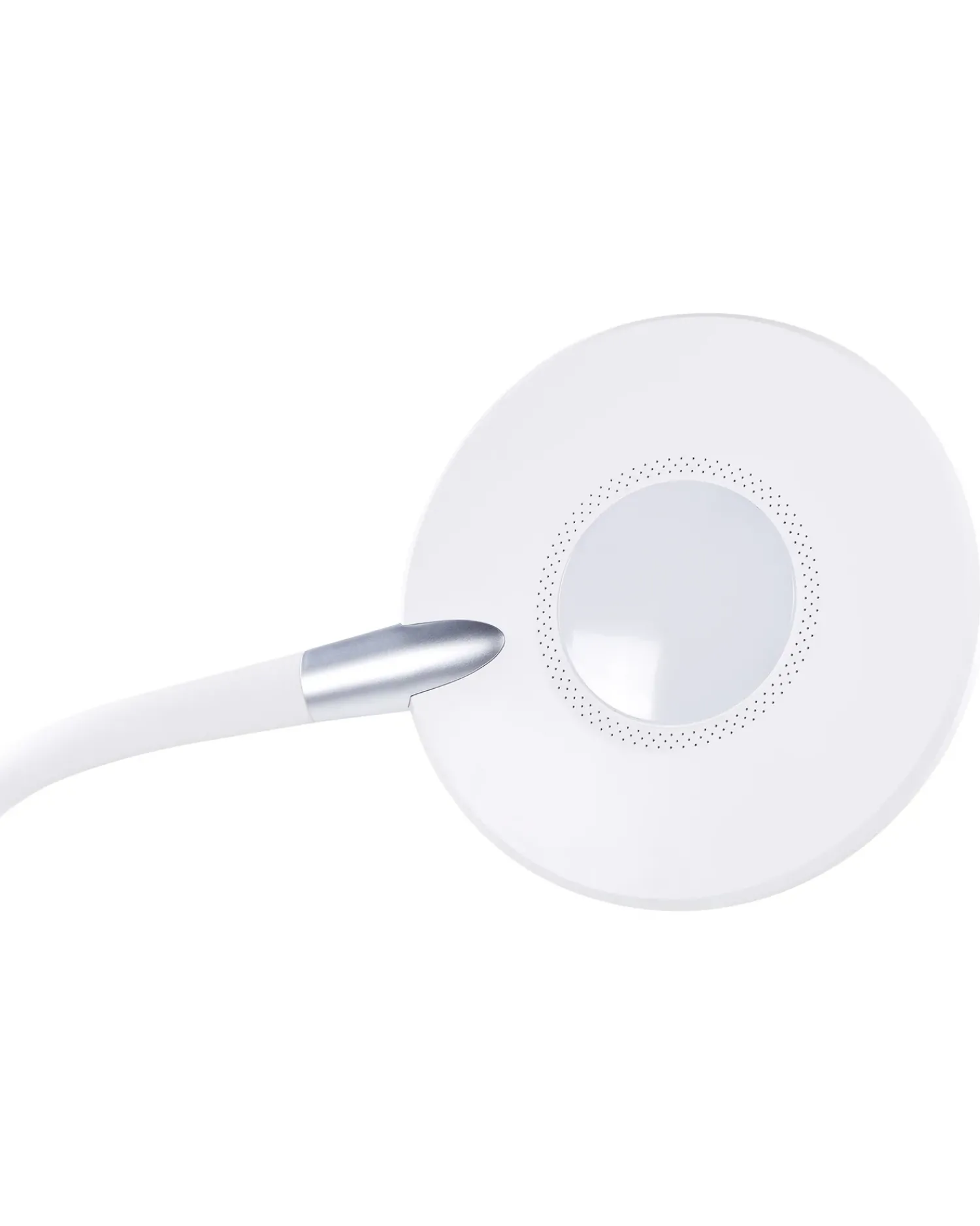 Beliani Lampada da terra a LED CASSIOPEIA con dimmer Metallo Bianco