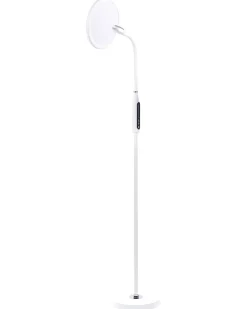 Beliani Lampada da terra a LED CASSIOPEIA con dimmer Metallo Bianco