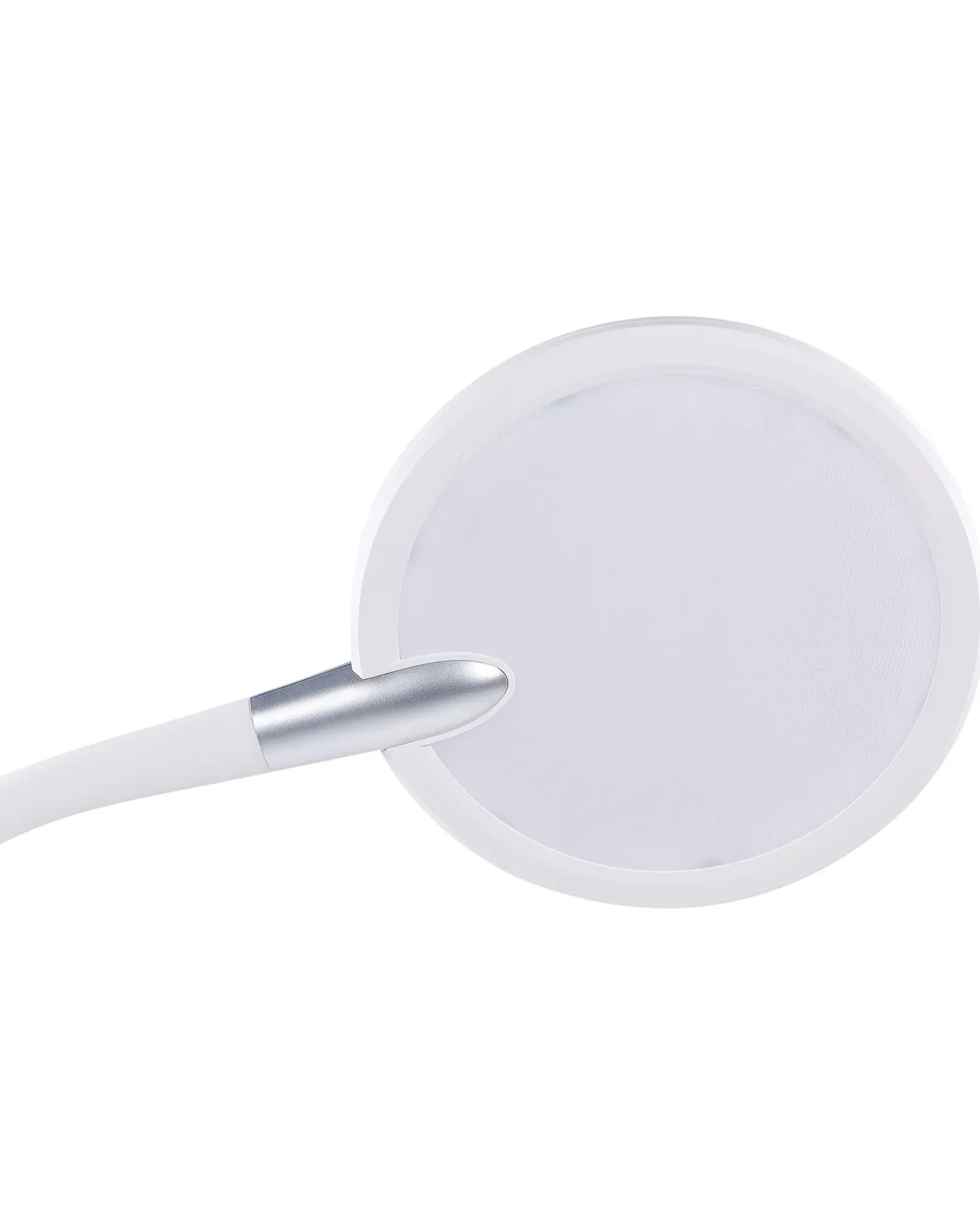 Beliani Lampada da terra a LED CASSIOPEIA con dimmer Metallo Bianco
