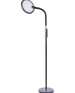 Outlet Beliani Lampada da terra a LED CASSIOPEIA con dimmer Metallo Nero