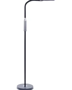 Outlet Beliani Lampada da terra a LED CASSIOPEIA con dimmer Metallo Nero