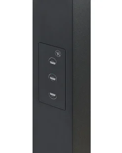Hot Beliani Lampada da terra a LED MENSA con sensore di movimento Metallo Nero