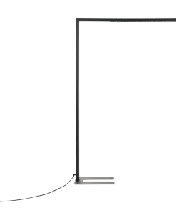 Hot Beliani Lampada da terra a LED MENSA con sensore di movimento Metallo Nero