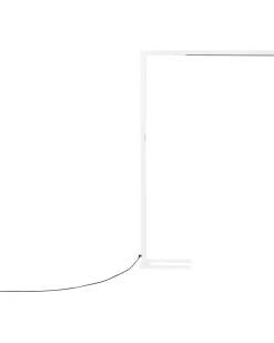 Online Beliani Lampada da terra a LED MENSA con sensore di movimento Metallo Bianco