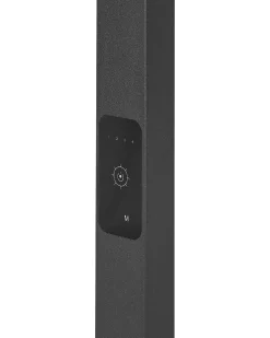 Online Beliani Lampada da terra a LED ORION con sensore di movimento Metallo Nero