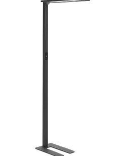 Online Beliani Lampada da terra a LED ORION con sensore di movimento Metallo Nero