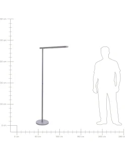 Best Beliani Lampada da terra a LED PERSEUS Metallo Argento