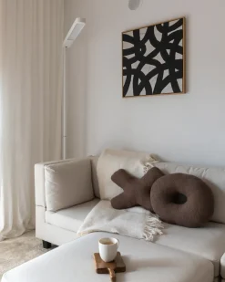 Clearance Beliani Lampada da terra a LED PERSEUS Metallo Bianco