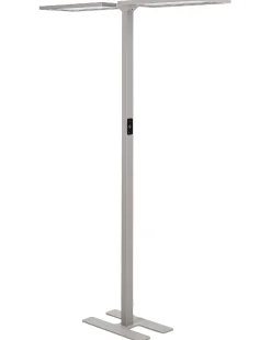 Clearance Beliani Lampada da terra a LED SCULPTOR con sensore di movimento Metallo Argento