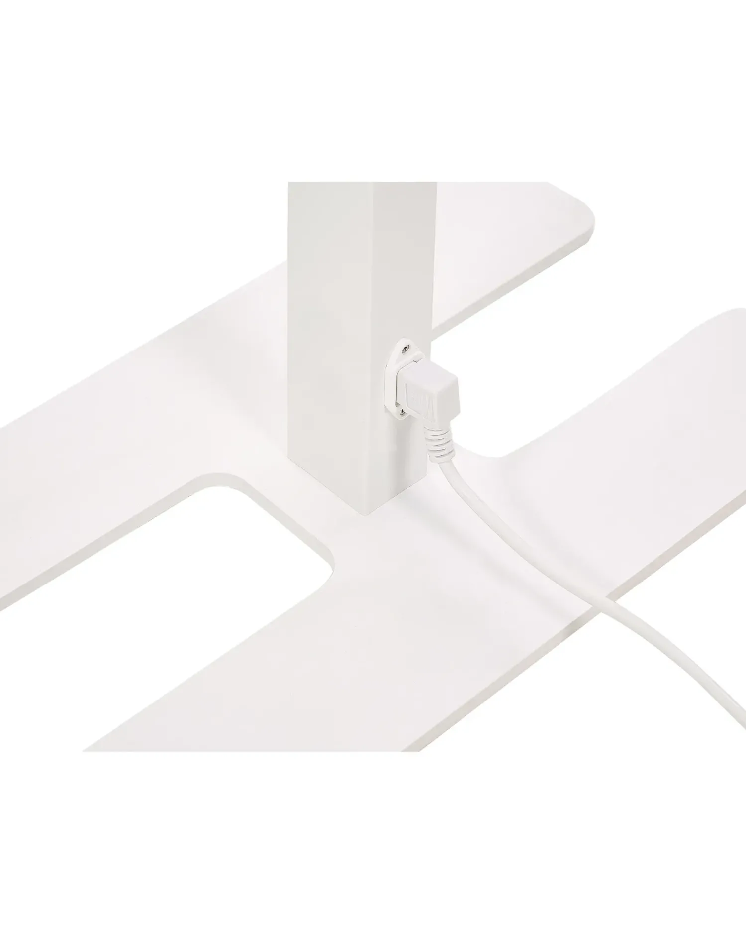 Clearance Beliani Lampada da terra a LED SCULPTOR con sensore di movimento Metallo Bianco
