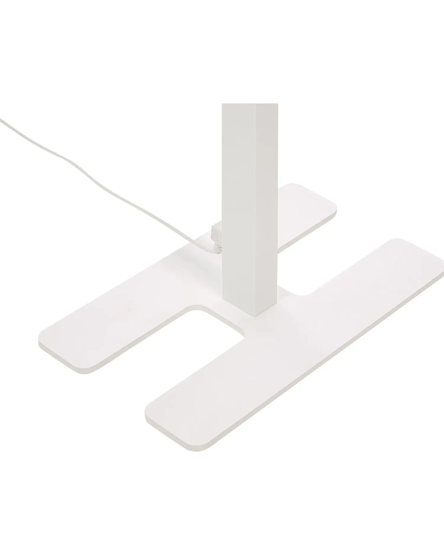 Clearance Beliani Lampada da terra a LED SCULPTOR con sensore di movimento Metallo Bianco