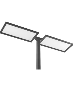 Online Beliani Lampada da terra a LED SCULPTOR con sensore di movimento Metallo Nero