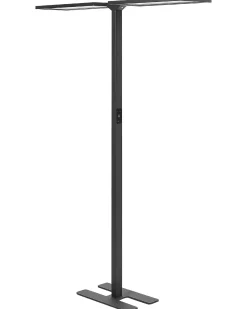 Online Beliani Lampada da terra a LED SCULPTOR con sensore di movimento Metallo Nero