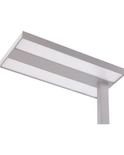 Sale Beliani Lampada da terra a LED TAURUS con dimmer Metallo Argento
