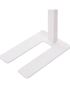 Beliani Lampada da terra a LED TAURUS con dimmer Metallo Bianco