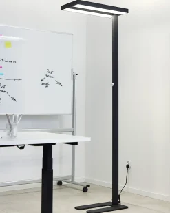 Discount Beliani Lampada da terra a LED TAURUS con dimmer Metallo Nero