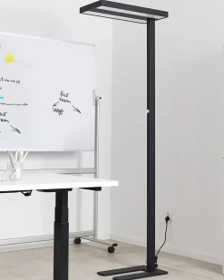 Discount Beliani Lampada da terra a LED TAURUS con dimmer Metallo Nero