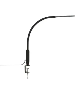 Outlet Beliani Lampada da terra con morsetto convertibile a LED APUS con telecomando con dimmer Metallo Nero