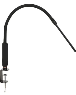 Outlet Beliani Lampada da terra con morsetto convertibile a LED APUS con telecomando con dimmer Metallo Nero