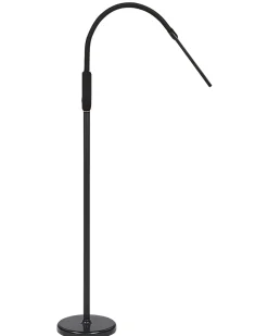 Outlet Beliani Lampada da terra con morsetto convertibile a LED APUS con telecomando con dimmer Metallo Nero
