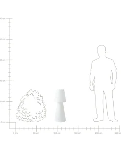 Outlet Beliani Lampada da terra LED per esterni SABANAS con telecomando Bianco