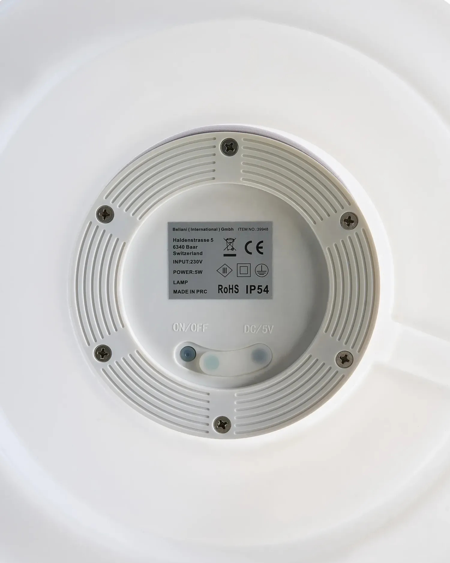 Hot Beliani Lampada da terra LED per esterni TORNE Bianco