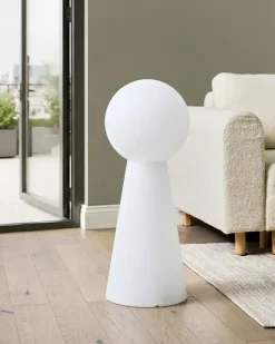 Hot Beliani Lampada da terra LED per esterni TORNE Bianco