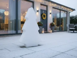 Online Beliani Lampada da terra LED per esterni FINNAN Albero di Natale 83 cm Bianco