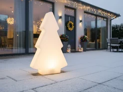Online Beliani Lampada da terra LED per esterni FINNAN Albero di Natale 83 cm Bianco