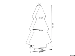 Online Beliani Lampada da terra LED per esterni FINNAN Albero di Natale 83 cm Bianco